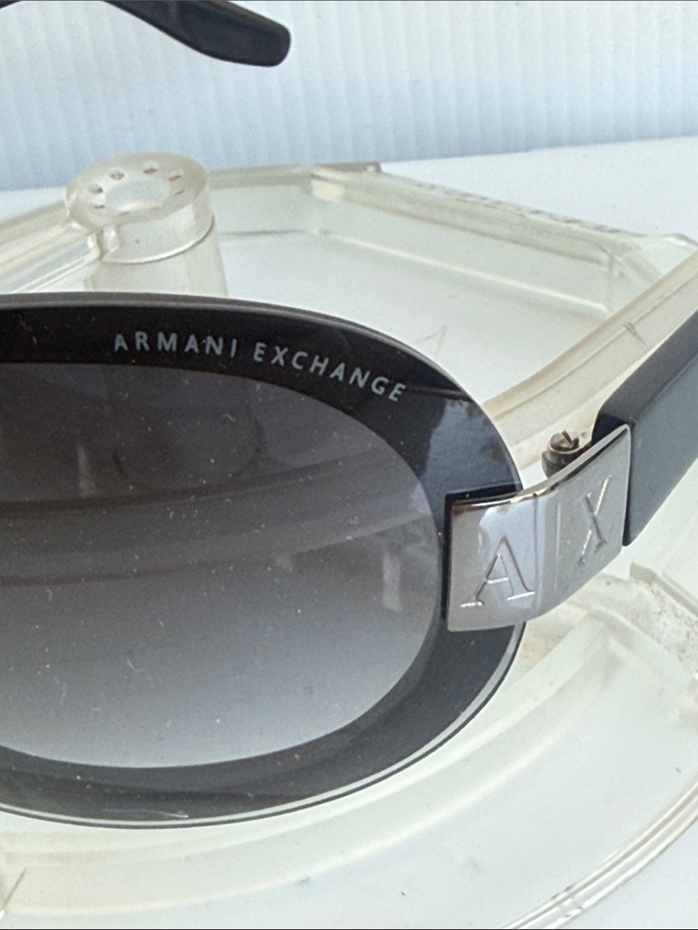 NEW ARMANI EXCHANGE AX010/S Black Sunglasses NEW WITHOUT TAGS - Picture 3 of 9